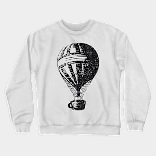 Hot Air Balloon Coffee Vintage Adventure Crewneck Sweatshirt